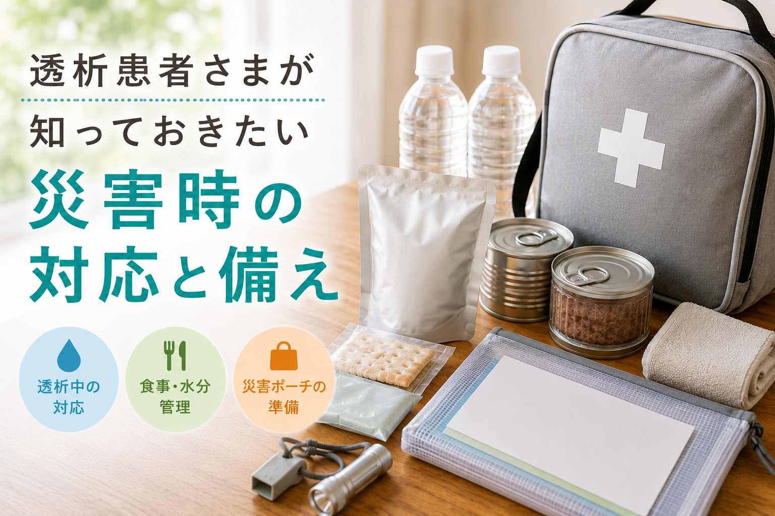 透析患者さまが知っておきたい災害時の対応と備え