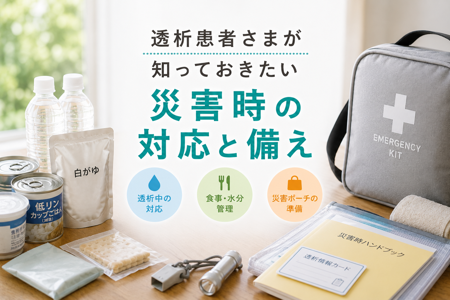 透析患者さまが知っておきたい災害時の対応と備え